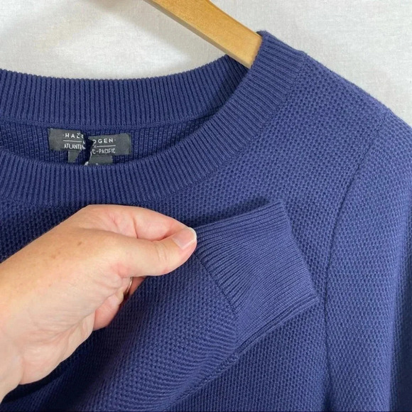 Halogen x Atlantic-Pacific 3/4 Sleeve Crewneck Sweater Pullover - Picture 4 of 10